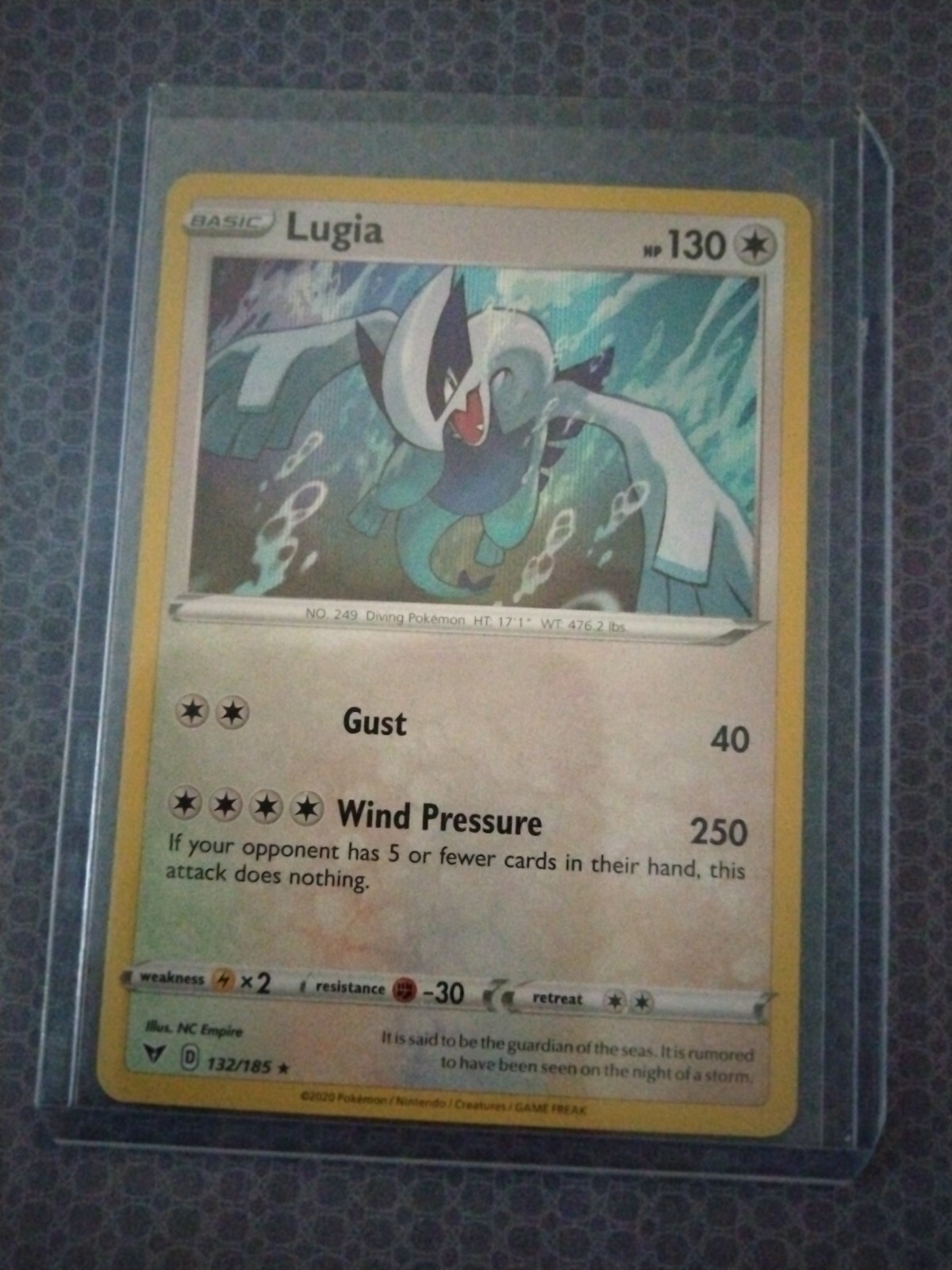 Pokémon TCG Lugia Vivid Voltage 132/185 Holo, Holo Rare NM/Mint!!! Excellent!!!
