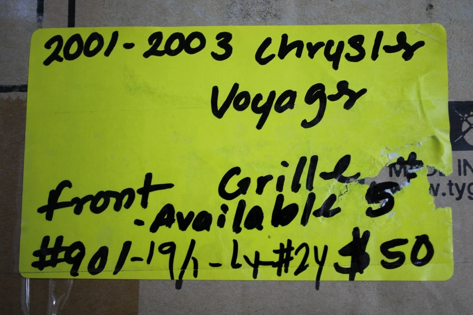 2001 2002 2003 CHRYSLER VOYAGER FRONT GRILLE Foto 4 de 4