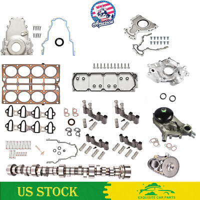 NON AFM DOD Lifter Camshaft Valley Cover Replacement Kit for Chevy GM 07-13 5.3L