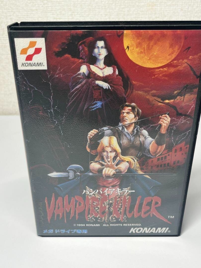Mega Drive Vampire Killer Japanese version Konami Game goods Vintage J15