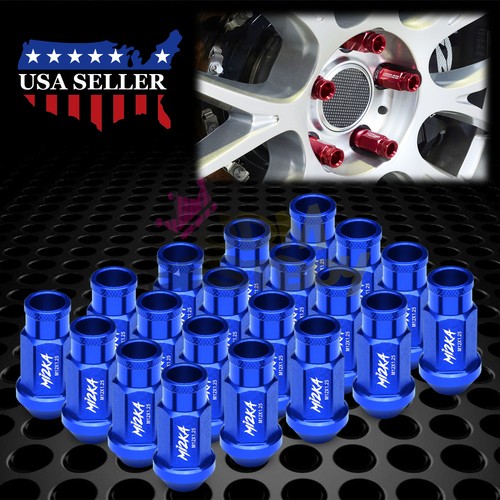 Blue 20pcs M12X1.25 Short Lug Nuts For Nissan Rouge Altima 370z 350z