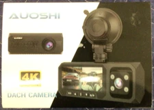 Auoshi 3 Channel Dual Dash Cam Front Rear