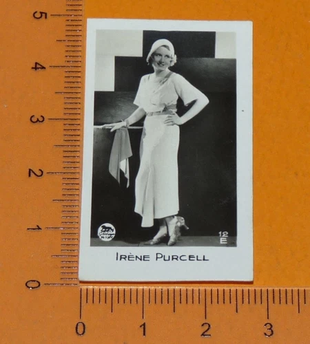 BRIDGEWATER CARD 1933 FILM STARS MOVIE HOLLYWOOD CINEMA IRENE PURCELL
