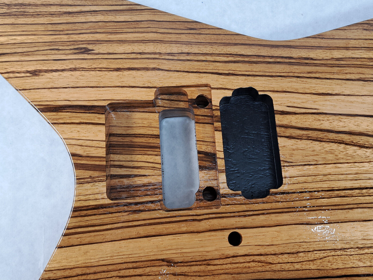 Finished Zebrawood Hxx Xiphos body fits Ibanez (tm) RG and Jem