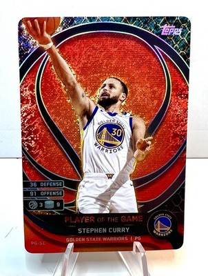 2025 Topps Match Attax Stephen Curry PG-SC Player Of The Game - Warriors