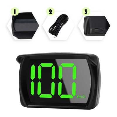   HUD GPS Head Up Display Speedometer Odometer Car Digital Speed MPH Universal~