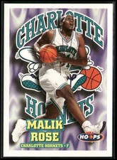 1997-98 SKYBOX NBA HOOPS MALIK ROSE CHARLOTTE HORNETS #24