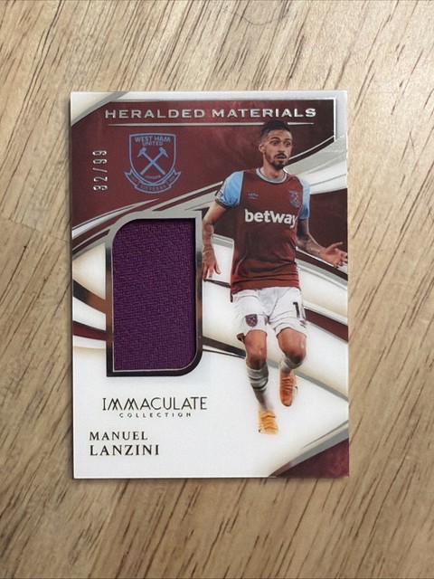 Manuel Lanzini 2020 Panini Immaculate Collection Heralded Materials #HM-ML /99