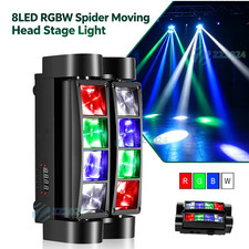 Spider Moving Head Lighting Beam Stage DMX Disco Party DJ Lights RGBW 8LED