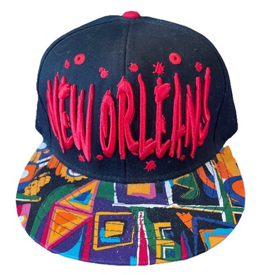 New Orleans Graffiti Hat Cap KBETHOS SnapBack Colorful Retro Streetwear