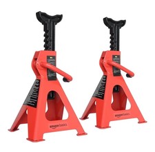 Amazon Basics 2 Ton Steel Jack Stands Pair Heavy Duty Axle Stands Car Lift...
