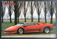 LAMBORGHINI DIABLO Car Sales Specification Leaflet c1990