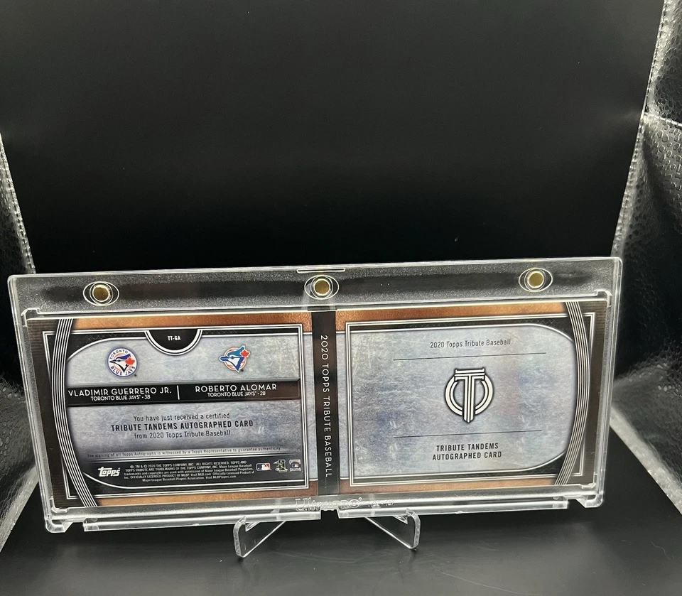 Folheto 2020 Topps Tribute Tandems Vladimir Guerrero Jr & Roberto Alomar /25 - Imagem 2 de 2