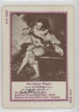 1897 US Playing Card Game of Famous Paintings The Guitar Player #D2 0w6