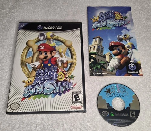 Super Mario Sunshine, Complete in Case (Nintendo GameCube)