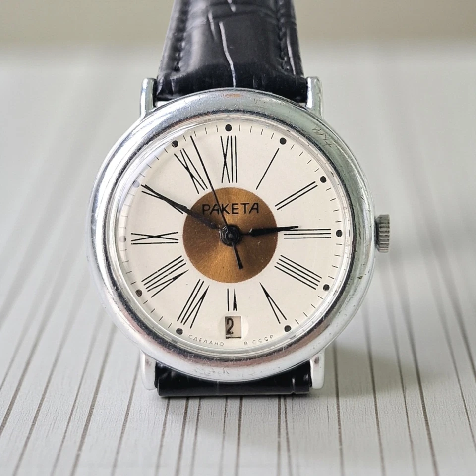 Редкие советские механические мужские часы СССР РАКЕТА - Изображение 2 из 4