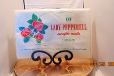 VTG. NIP LADY PEPPERELL SUPERFINE MUSLIN 2 FLAT SHEETS FOR DOUBLE BED 81 X 108
