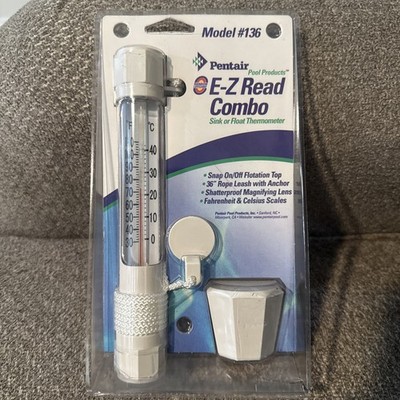 Pentair R141200 E-Z Read Combo Sink Or Float Thermometer