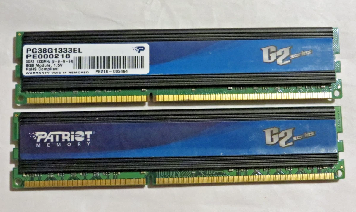 Patriot DDR3 SDRAM 16 GB Total Capacity Memory (RAM) for sale | eBay