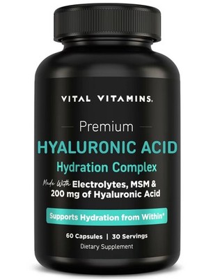 Vital Vitamins Hyaluronic AcidHydration Complex-Beauty & Healthcare 60 Capsules