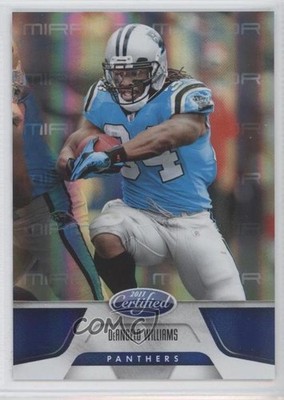 2011 Certified Mirror Blue 11/100 DeAngelo Williams #20 0a1