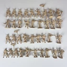 Marx 45mm Alamo Defenders Beige Vtg 1955 Lot of 37 Figures