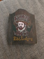 Vintage Mini Dart Cabinet Set Kings Head Pub ...