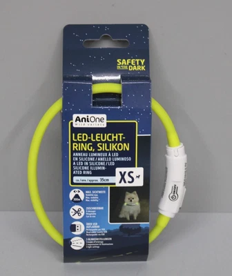 AniOne 1374101 LED-Leuchtring Silikon Candy Gelb XS ca. 35 cm NEU