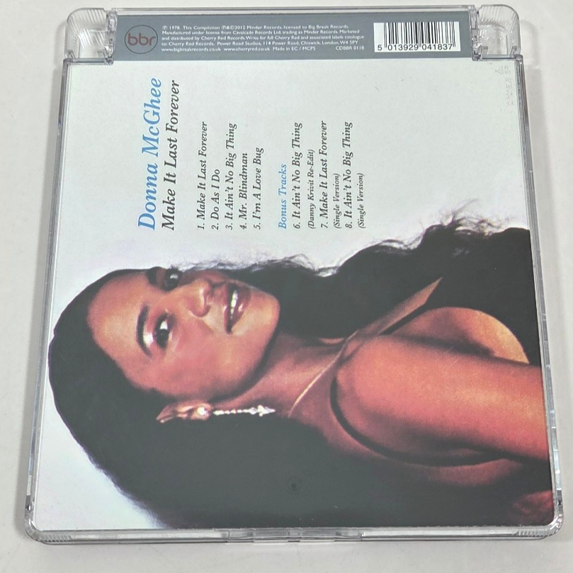 Donna McGhee Make It Last Foreve CD Remastered Import Bonus Tracks