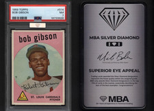 1959 Topps #514 BOB GIBSON ROOKIE Cardinals PSA 7 NM+++ & Centered! MBA SILVER