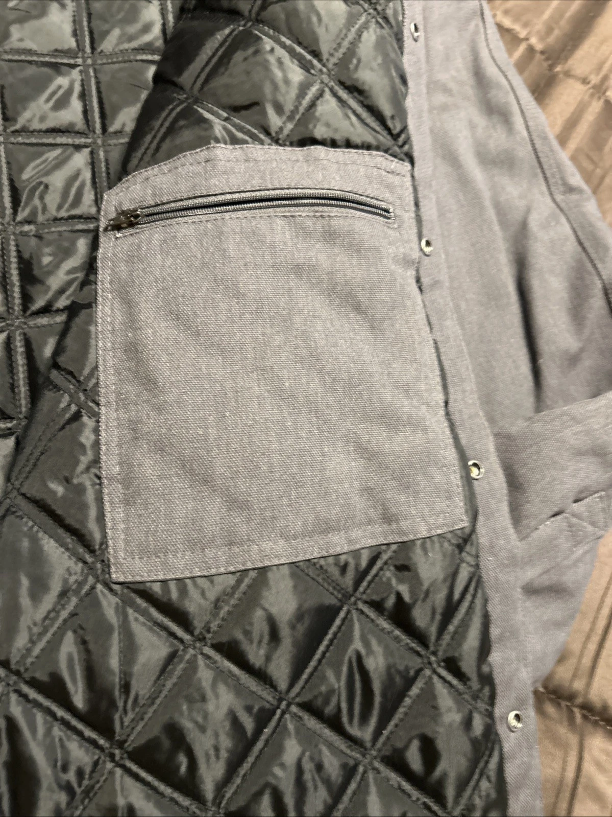 Walls Men's Lumberton Jack Shirt Jacket with Body Armor Fiber Lined Gray Size L - product detail image 7