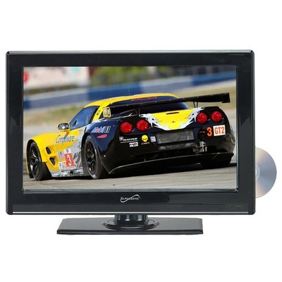 Supersonic SC-2412 24'' 16:9 Full HD LED TV with DVD Player, Black
