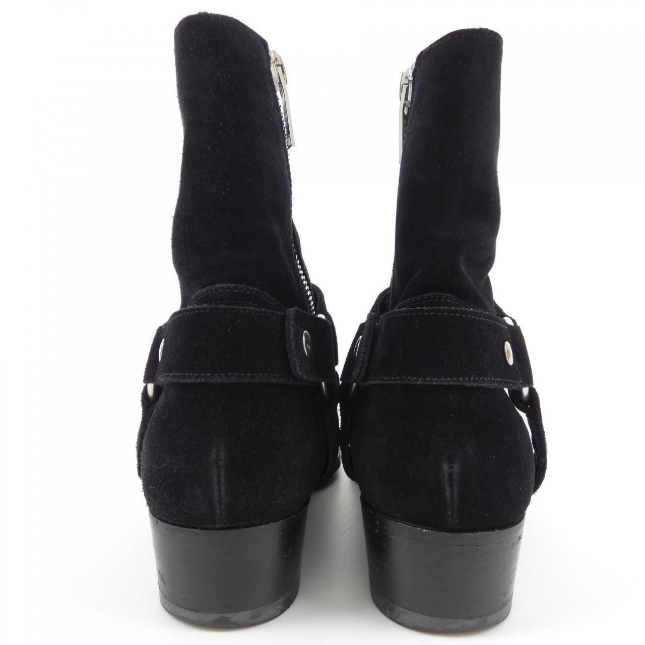 Stivali corti Saint Laurent neri con cerniera laterale taglia 41 uomo autentici