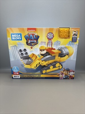 Mega Bloks PAW Patrol The Movie Rubble's City Construction Truck Building Toy