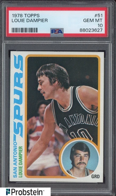 1978 Topps Basketball #51 Louie Dampier San Antonio Spurs PSA 10 GEM MINT
