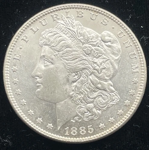 1885 Morgan Silver Dollar Uncirculated Gem