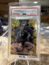 2023 Mosiac No Huddle Christian Gonzalez Gold Rookie /10 PSA 10