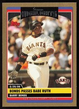 Barry Bonds 2006 Topps Updates & Highlights Gold #UH176 #/2006 - SF Giants