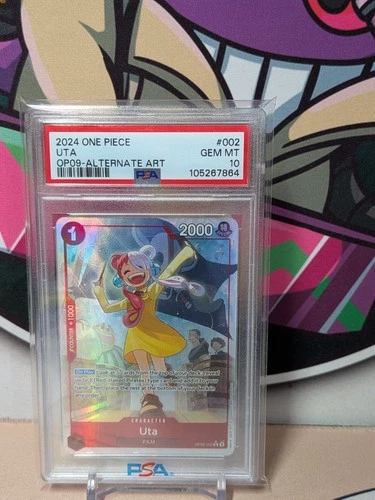 2024 ONE PIECE OP09-EMPERORS IN THE NEW WORLD ALTERNATE ART #002 UTA PSA 10