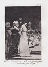 Francisco de Goya plate 2 from Los Caprichos etching Radierung grabado
