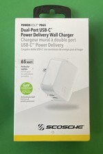 65 Watt Dual Port USB C Charger Fast Charging Wall Adapter for Phones Laptops