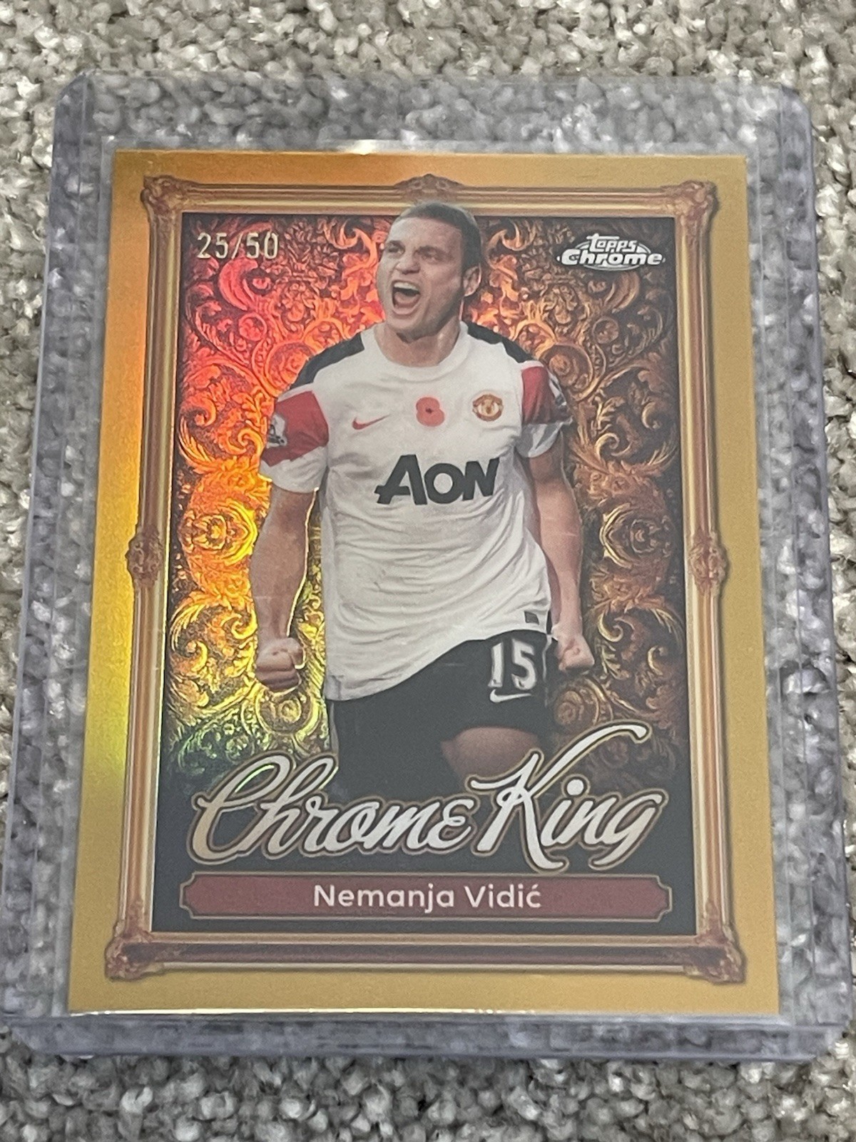 NEMANJA VIDIC 2025-26 Topps Premier League Chrome King #/50 Gold