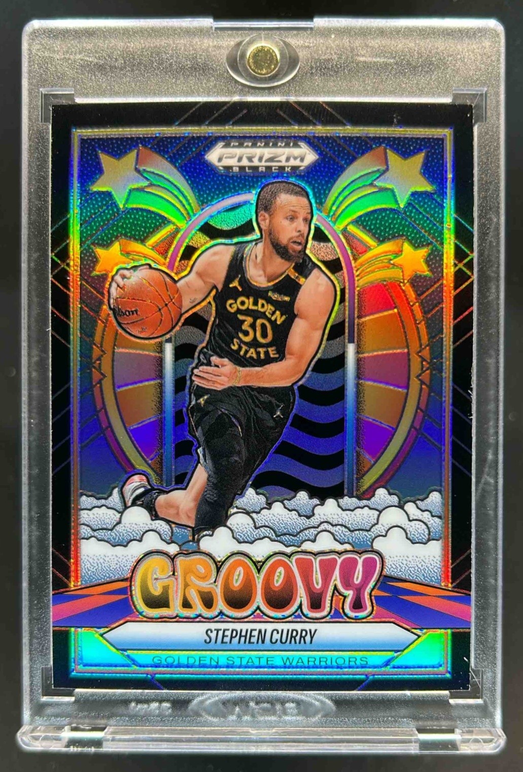2024-25 Prizm Black Stephen Curry Groovy #6 Warriors