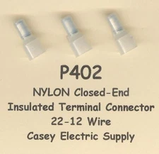 50 NYLON Insulated Closed End Terminal Connectors #22-12 Wire AWG MOLEX