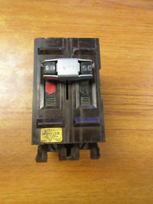 WADSWORTH CIRCUIT BREAKER  2P, 50A, CAT# A250NI ... YI-915B