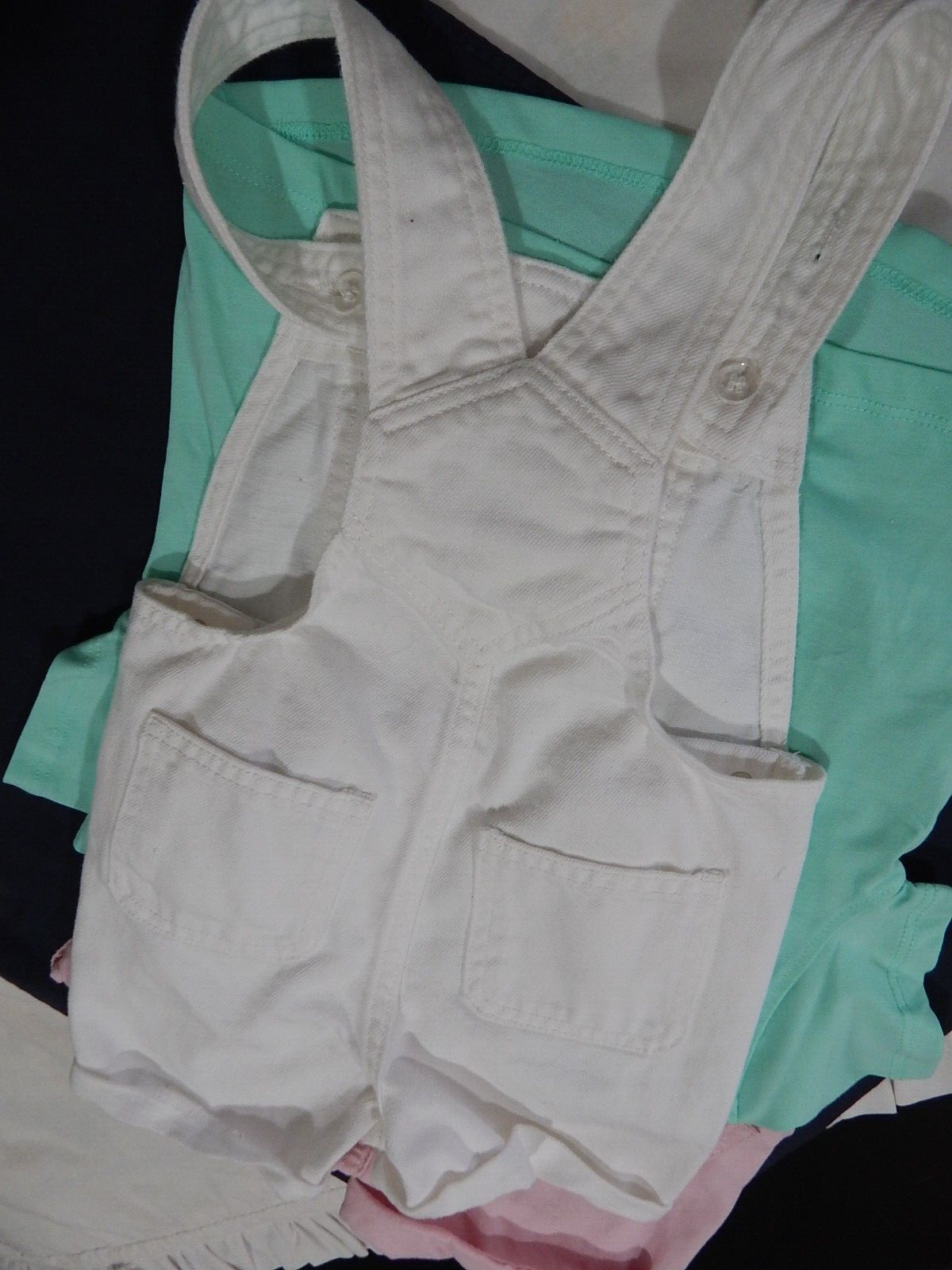 3 Pc Girls 4T Summer Spring Overall Top Pineapple Levis ON sO CUTE image 9