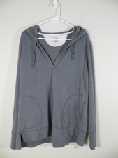 Tek Gear Dry Tek Women's Lightweight Pullover Hooded Sweatshirt Gray Size XL