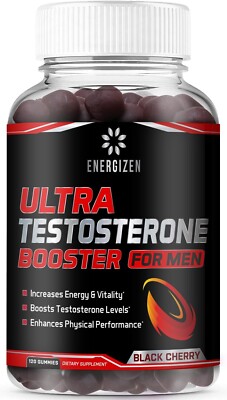 8 in 1 Testosterone Booster Gummies for Men Enhance Strength & Stamina 120 CT