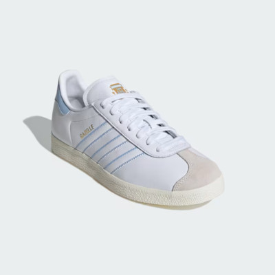 adidas Gazelle Argentina Cloud White / Glow Blue US Size M11.5 W12.5 ID3718