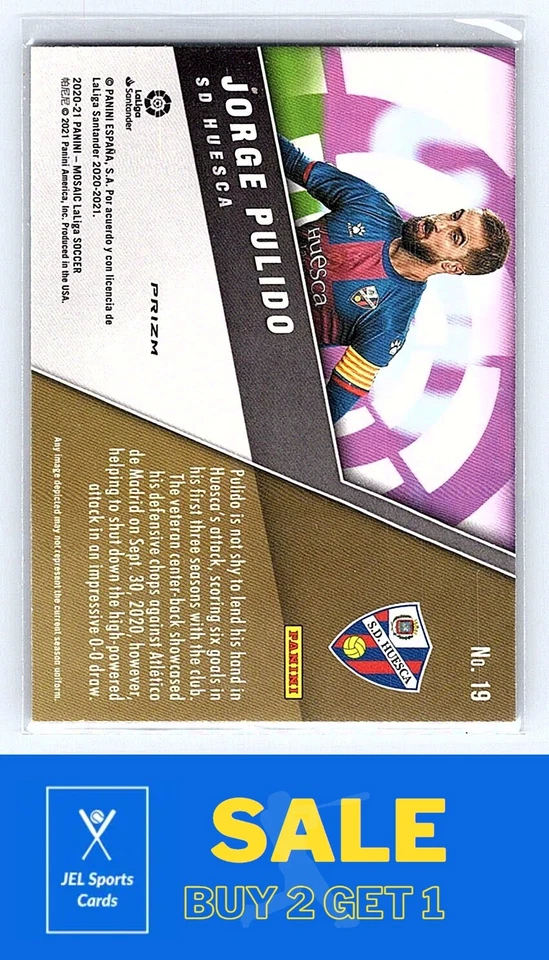 2021 Panini Mosaic #19 Jorge Pulido - Image 2 of 2